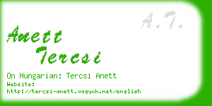 anett tercsi business card